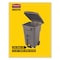 Rubbermaid Commercial 65 gal. Square Trash Can FG9W2100GRAY - alternate 3